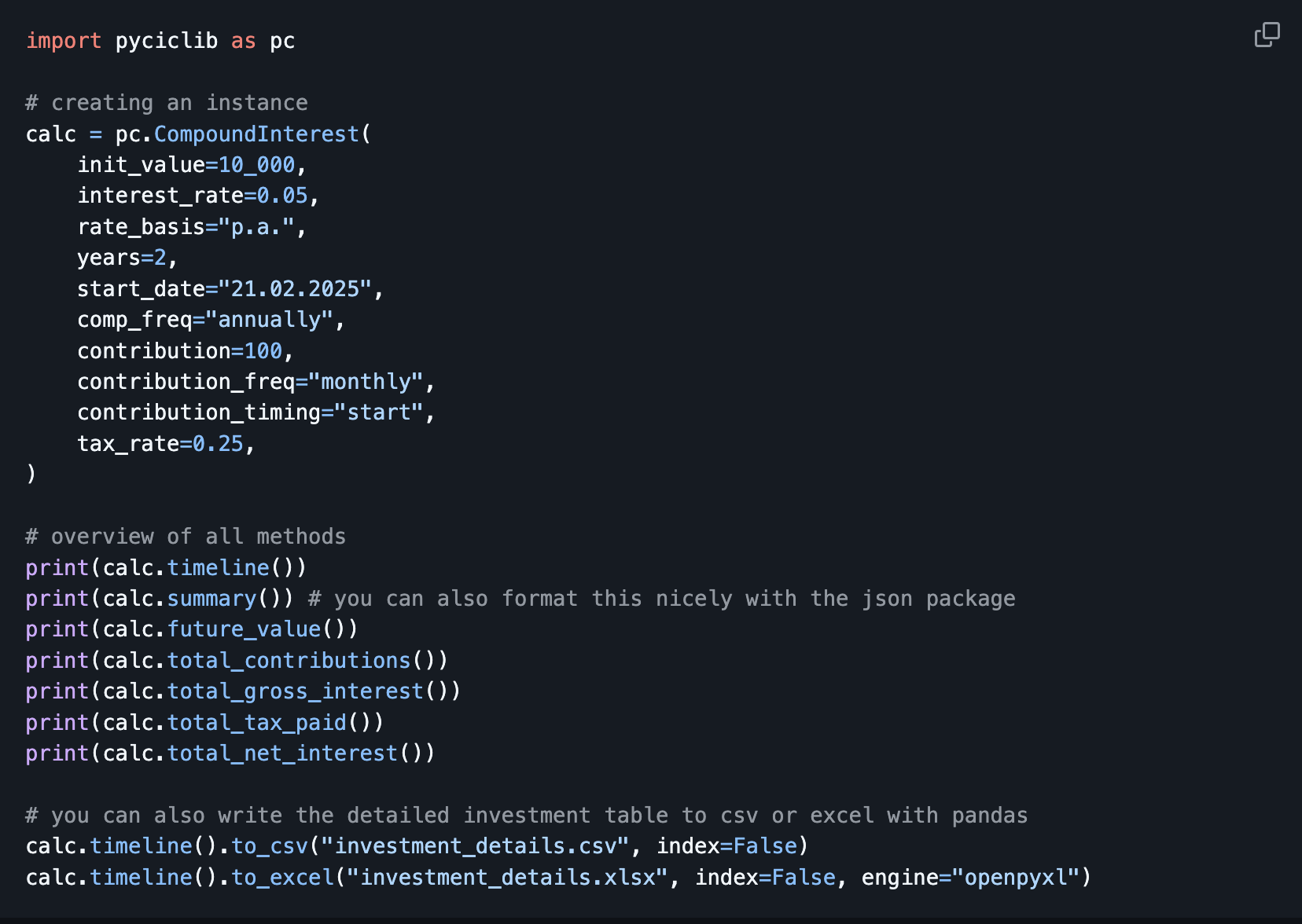 code snippet